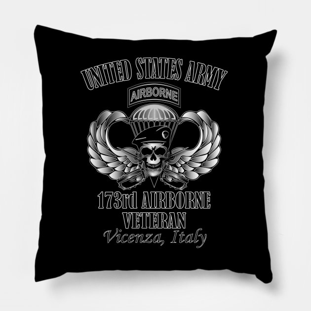 173rd Airborne Brigade- Vicenza, Italy Pillow by Relaxed Lifestyle Products