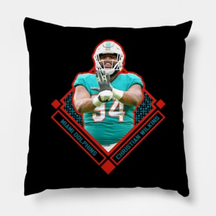 Christian Wilkins Diamond Style Pillow