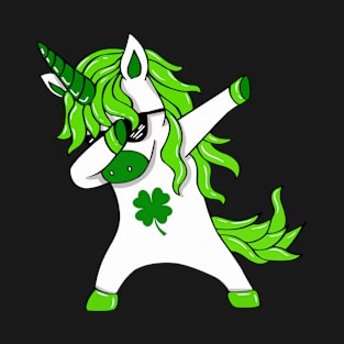 St Patricks Day Lepricorn T-Shirt Dabbing Unicorn T-Shirt