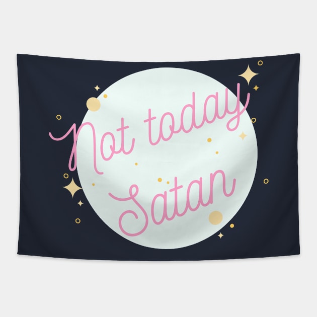 Not today Satan (candy) Tapestry by euheincaio