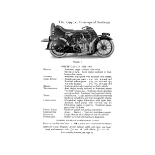 Sunbeam motorbike catalogue 1927 T-Shirt