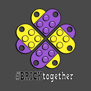 Brick Together Flower Power Non-Binary design T-Shirt
