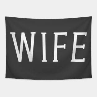 Wife Plain Text Tapestry