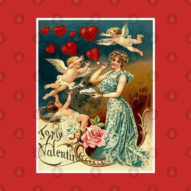 Valentines Day Vintage 1899 Card Print by posterbobs