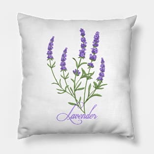 Lavender Summer 2020 Violet Flowers Vintage  t-shirt Pillow