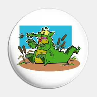 Crocodile Pin