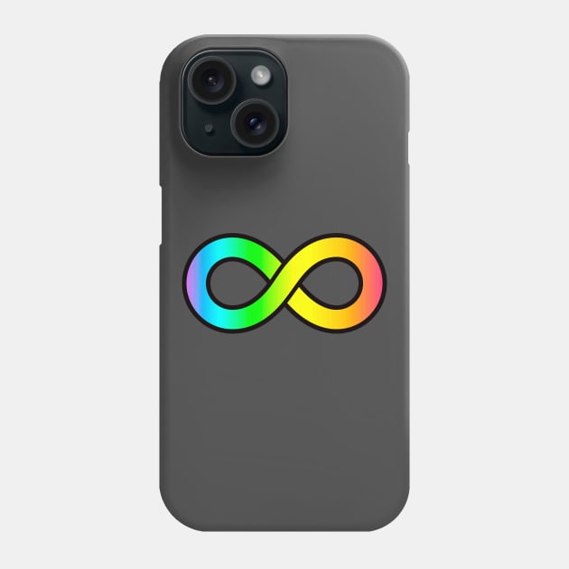 Neurodiversity symbol Edit Phone Case by pickledpossums