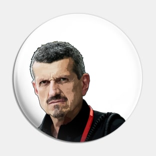 Guenther Steiner Illustration Pin