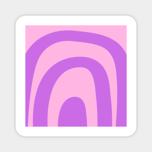Boho purple and pink rainbow pattern Magnet