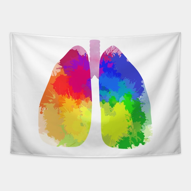 Creativity lungs Tapestry by Veleri