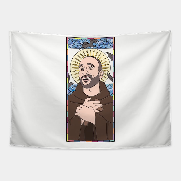 Manu Ginobili Stained Glass Tapestry by opiester