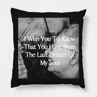 I wish you to know that you have been the last dream of my soul - Valentine Literature Quotes Pillow