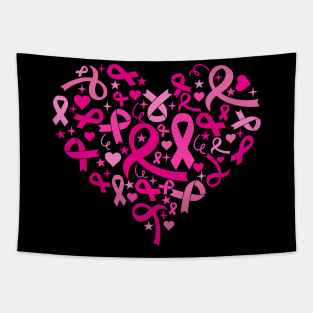 Breast Cancer Awareness Heart Tapestry