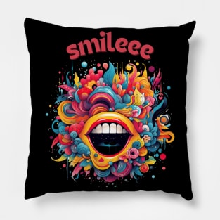 Smile Shirt ,Positive Vibes,Smiley Gesicht,süßes T-Shirt,Happy Shirt Pillow