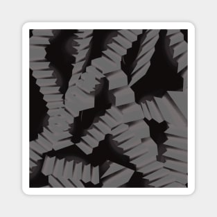 Liminal Stairs Grey Magnet