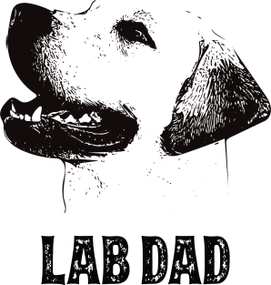 Lab Dad Golden Labrador Retriever Magnet