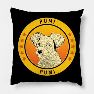 Pumi Dog Portrait Pillow