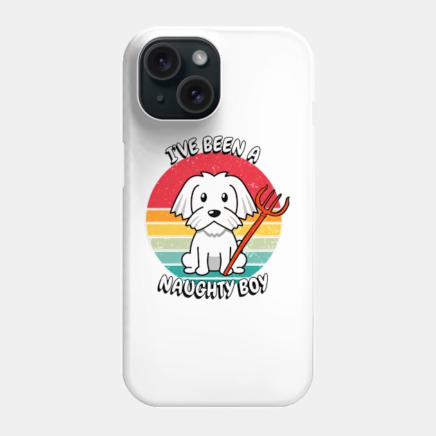 ive been a naughty boy - white dog Phone Case by Pet Station