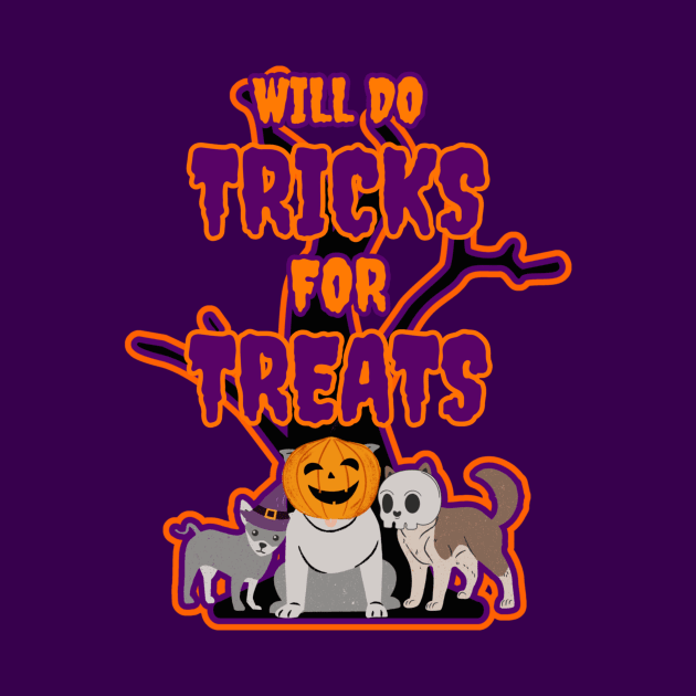 Spooky Dogs Will do Tricks for Treats by Designs_by_KC