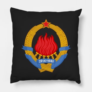 Emblem of the Socialist Federal Republic of Yugoslavia (1945 - 1992) Pillow