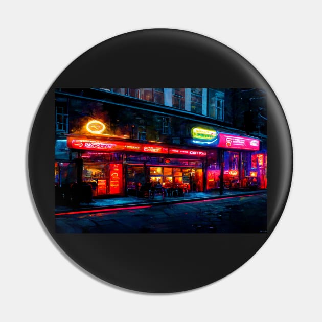 London City Street View At Night In Neonlight / London, England Pin by Unwind-Art-Work