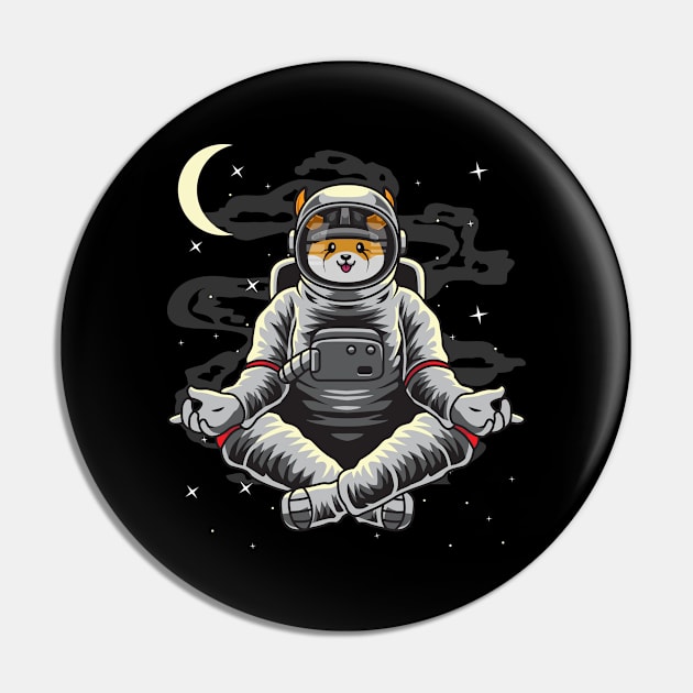 Astronaut Yoga Floki Inu Coin Floki Army To The Moon Crypto Token Cryptocurrency Wallet Birthday Gift For Men Women Kids Pin by Thingking About