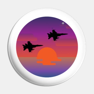 purple sunset planes Pin