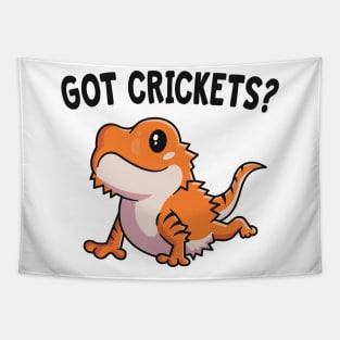 Got Crickets Bearded Dragon Shirt Gift For Reptile Lover Tapestry