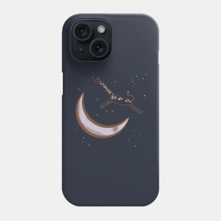 The Giraffe Jumps Over the Moon Phone Case