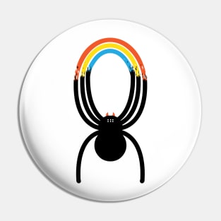 Spiders Are Rainbows Pin