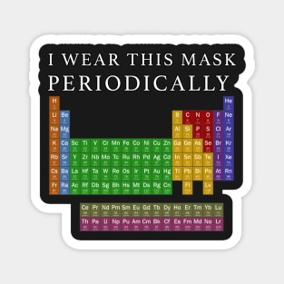 I Wear This Mask Periodically Magnet