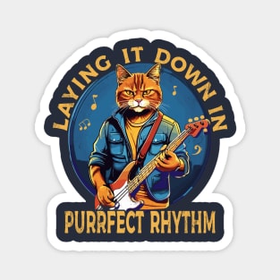 Laying it Down in Purr-fect Rhythm Magnet