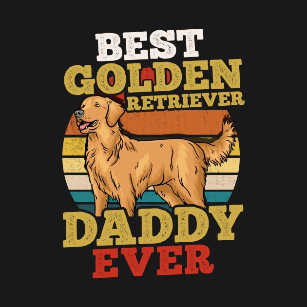 Golden Retriever Dog Dad Father's Day by KAWAIITEE