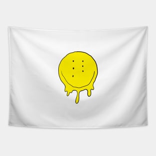 Drippy Six-Eyed Smiley Face, Medium Tapestry