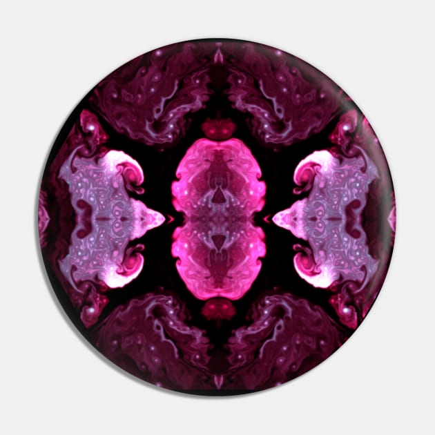 Pink/Black Ink Blot Pin by Designs_by_KC