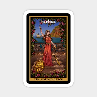 The Goddess Circe The Magician Tarot Card Magnet