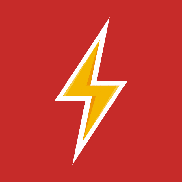 Lightning Strike Flash t-shirt for kids and adults by outboxart