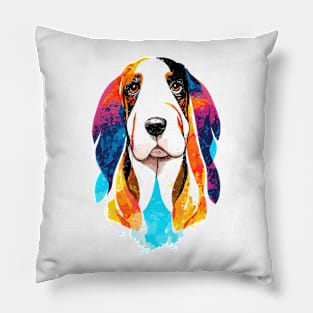 Basset Hound Dog Wild Nature Animal Pillow