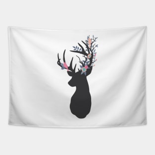 Stag with woodland antlers Tapestry