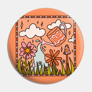 Aries Garden Pin