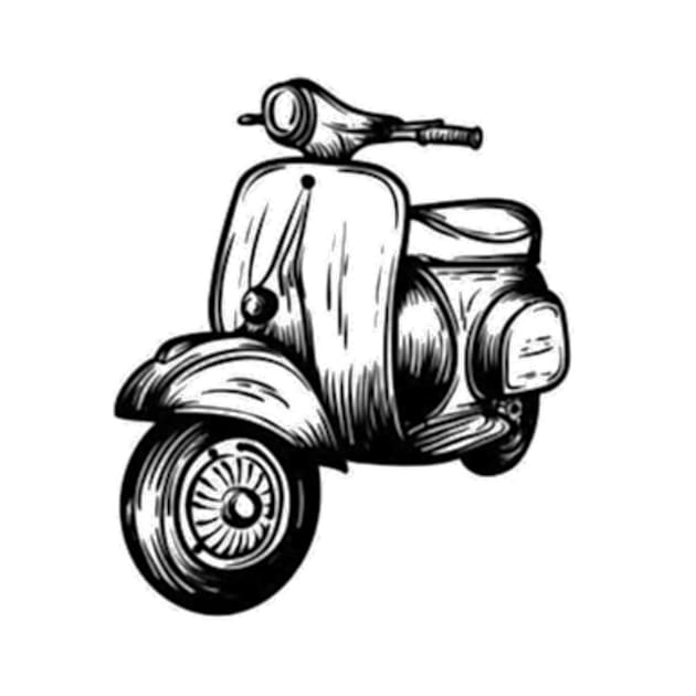 Motorcycle vespa by WARKUZENA