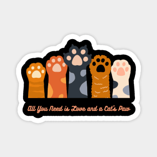 Cat Paw -Abstract Cat Paw Magnet