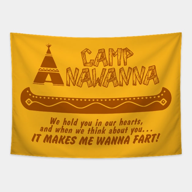 CAMP ANAWANNA Tapestry by darklordpug