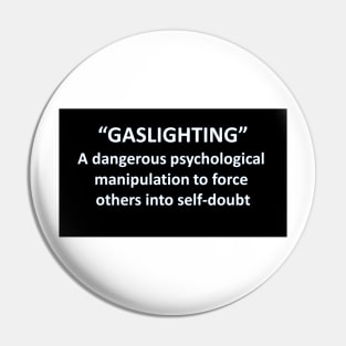 Banned Words Gaslighting Pin