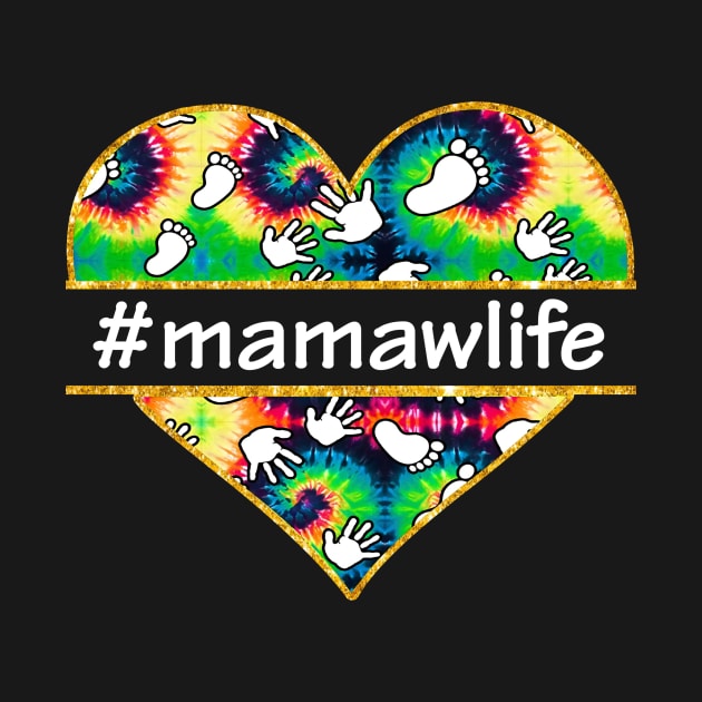 Hippie Heart Mamaw Life by gotravele store