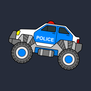 Police Monster Truck Cop Car T-Shirt