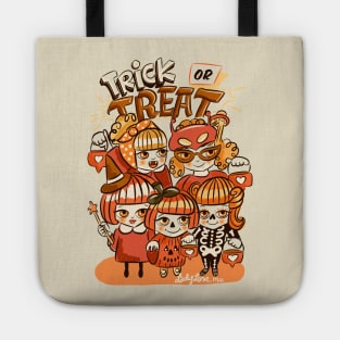 Halloween bff vintage Tote