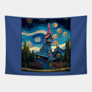 Starry Night Over The Burrow Tapestry