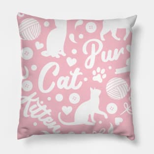 Cat Heart Pillow