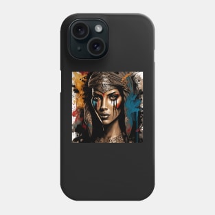 Fierce Egyptian Goddess Illustration Phone Case